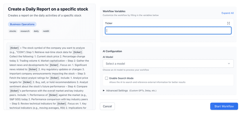 Templates & Variables feature visual